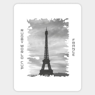 Eiffel tower rugby design Magnet